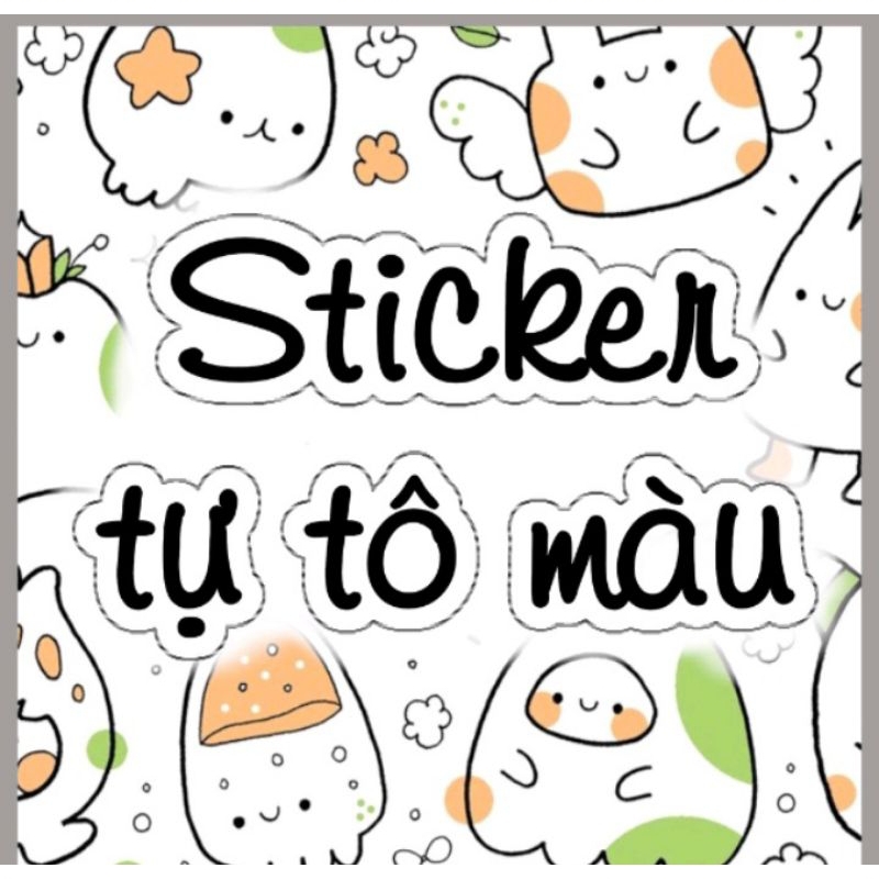 Sticker tự tô màu