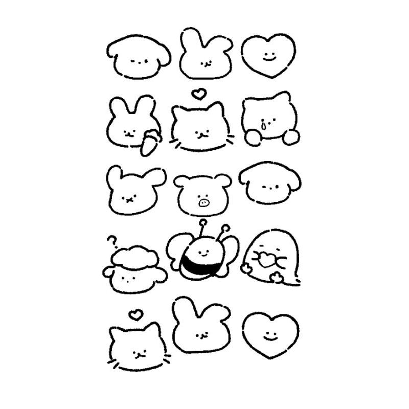 Sticker tự tô màu