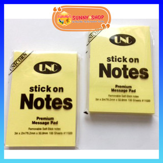 Giấy ghi chú / giấy note vàng unc 3x2,3x3