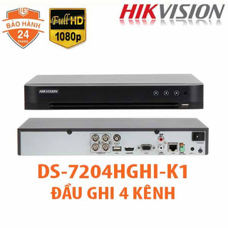 Đầu ghi  4 kênh TVI Hikvision DS-7204HGHI-K1 - CAM KẾT CHÍNH HÃNG