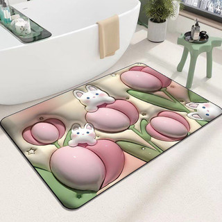 Thảm chùi chân,thảm chân 3d thấm hút siêu tốt ,thảm trải sàn 40x60 cm