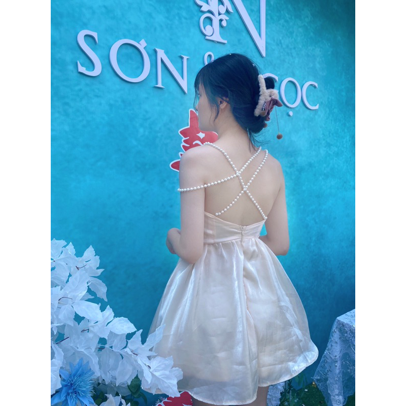 Pass váy công chúa dây ngọc