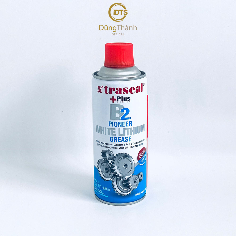 Dưỡng sên mỡ bò chịu nhiệt cao cấp XTRASEAL bôi trơn đa năng mỡ bò nước bình xịt màu trắng B2 400ml