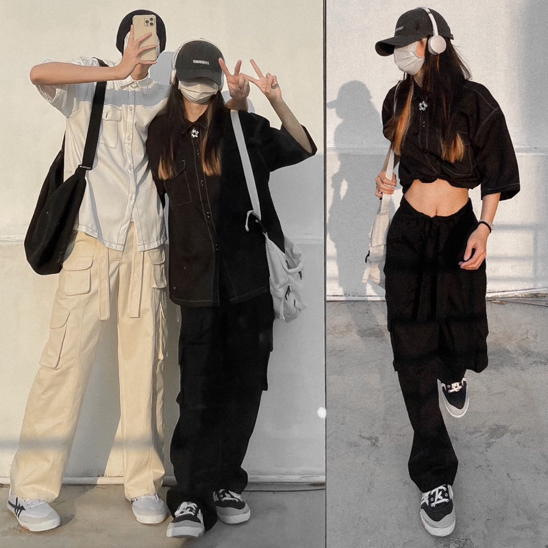 QUẦN CARGO PANT KAKI 8 TÚI HIP HÓP UNISEX CHẤT DÀY CHÁY PHỐ TẶNG KÈM DÂY ĐAI TĂNG ĐỘ CHIẾN -