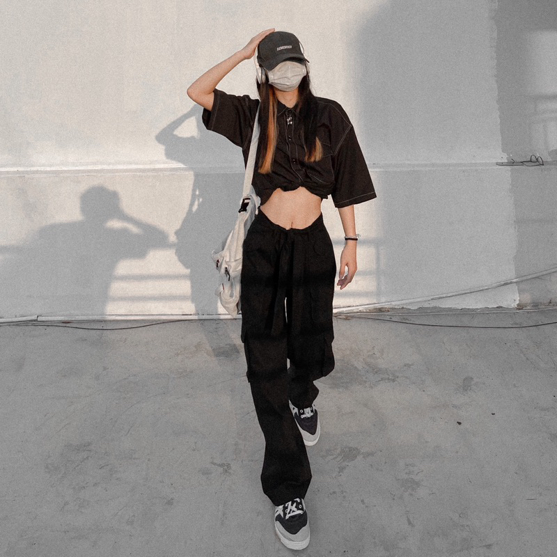 QUẦN CARGO PANT KAKI 8 TÚI HIP HÓP UNISEX CHẤT DÀY CHÁY PHỐ TẶNG KÈM DÂY ĐAI TĂNG ĐỘ CHIẾN -