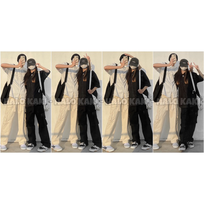 QUẦN CARGO PANT KAKI 8 TÚI HIP HÓP UNISEX CHẤT DÀY CHÁY PHỐ TẶNG KÈM DÂY ĐAI TĂNG ĐỘ CHIẾN -