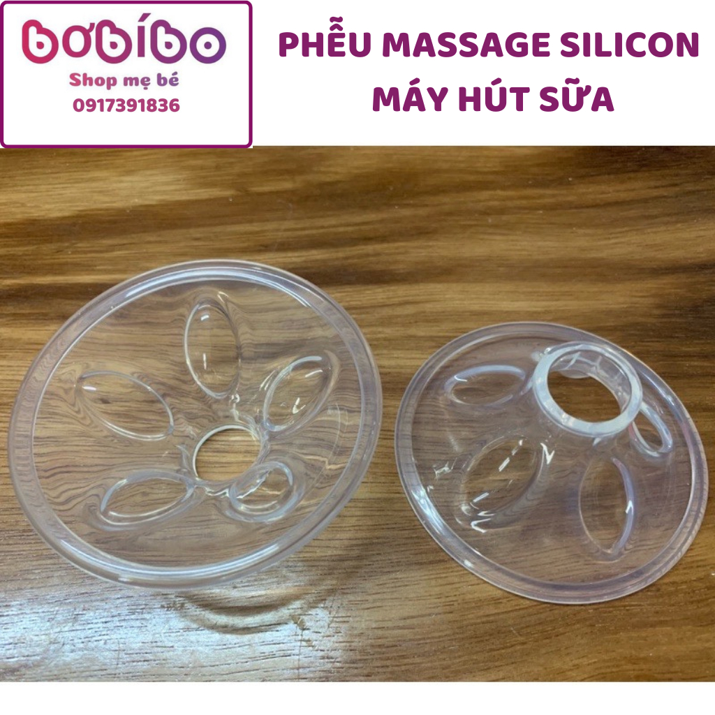 Phễu Massage Silicon dùng cho máy hút sữa Medela Pump,Swing,Freestyle,Sonata,Spectra,Unimom,Avent