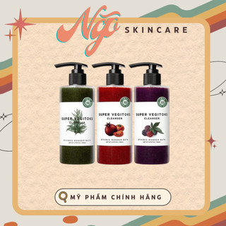 Sữa Rửa Mặt Thải Độc Rau Củ Super Vegitoks Cleanser 300ml