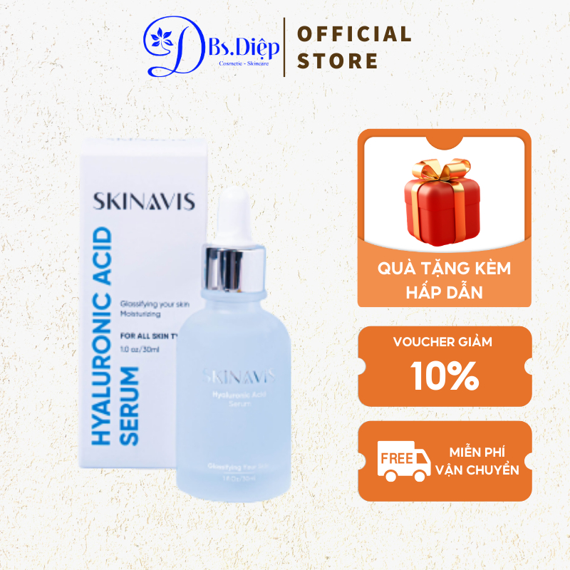 Serum HA Cấp Ẩm Phục Hồi Skinavis Chứa Hyaluronic Acid & Niacinamide 30mlDành Cho Mọi Loại Da