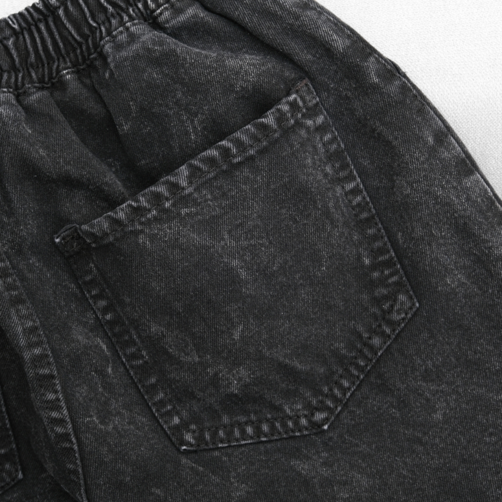 Quần short jeans nam cao cấp BAMIHOME quần đùi Jean vải dày đẹp không bay màu dễ phối đồ QJ03