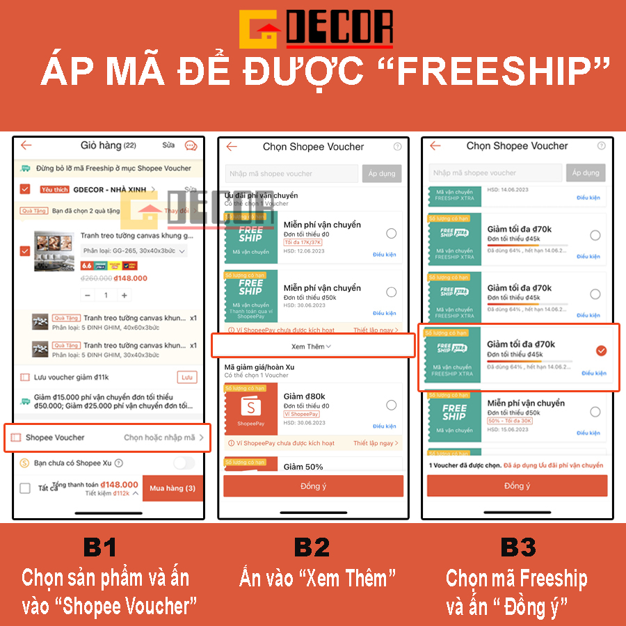 Tranh treo tường canvas 3 bức phong cách Bắc Âu 11, tranh hươu tài lộc trang trí phòng khách, phòng ngủ, phòng ăn, spa