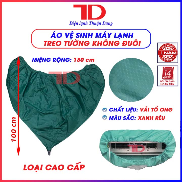 Áo vệ sinh Máy Lạnh không đuôi, túi vệ sinh máy lạnh tốt nhất