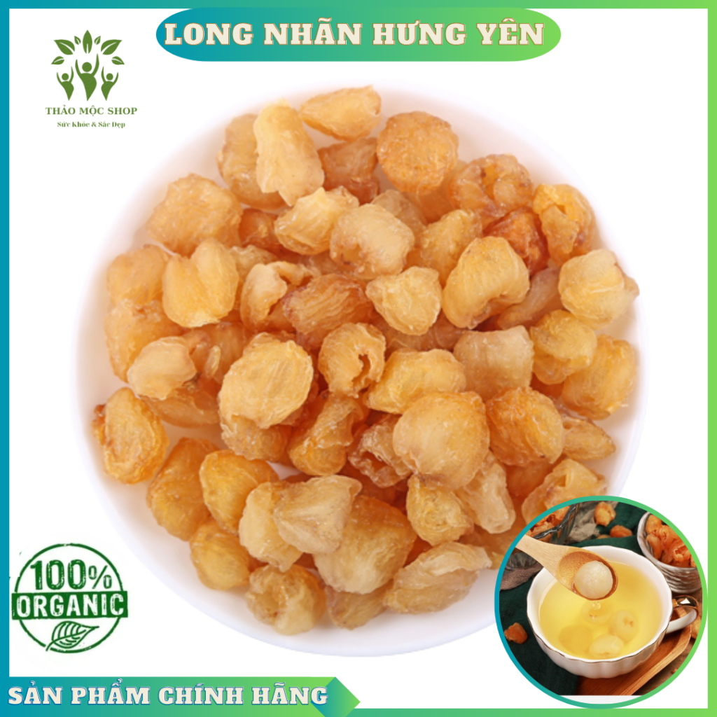 Long Nhãn Hưng Yên 100gr Sấy Khô Vàng Đẹp Thượng Hạng Tại Thảo Mộc Shop