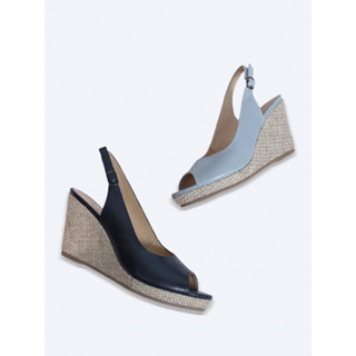 Giày Xuồng Salsa W03 hở mũi quai hậu đế bọc cói gót 8cm