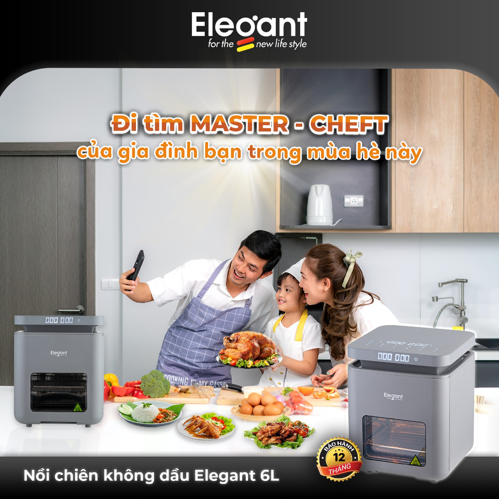 Nồi chiên không dầu đa năng Princess 12 Lít Hà Lan thế hệ mới - Green Life Gia Dụng Nhập Khẩu