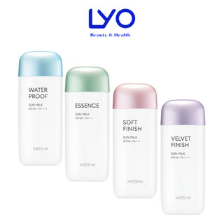 Kem Chống Nắng Missha hồng Soft finish tím Velvet finish xanh Waterproof Essence sun milk All  Around SPF50+ 70ml Lyo.vn