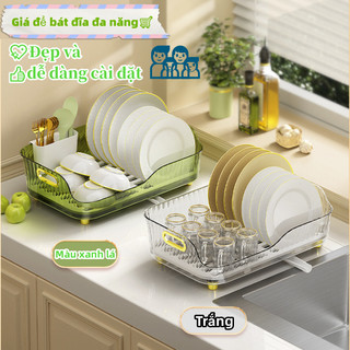 Giá để bát đĩa đa năng ,kệ để chén bát Kệ úp chén, kệ úp bát đĩa có khay hứng nước, kệ chén có khay hứng nước