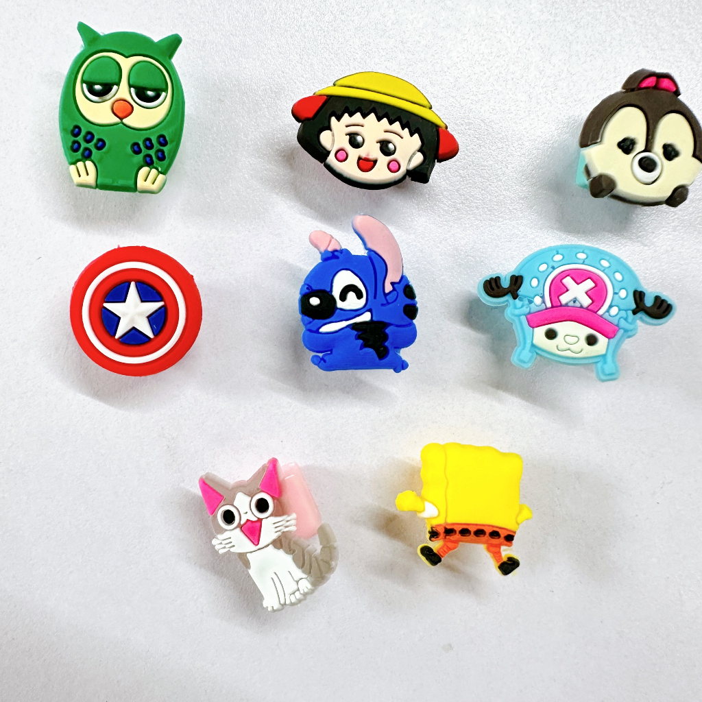 Đầu bảo vệ dây cáp sạc bằng silicon hình thú hoạt hình cho Android, IP