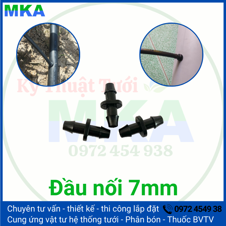 Đầu nối khởi thủy dây tưới PE 6mm - 7mm - 8mm (50 cái)