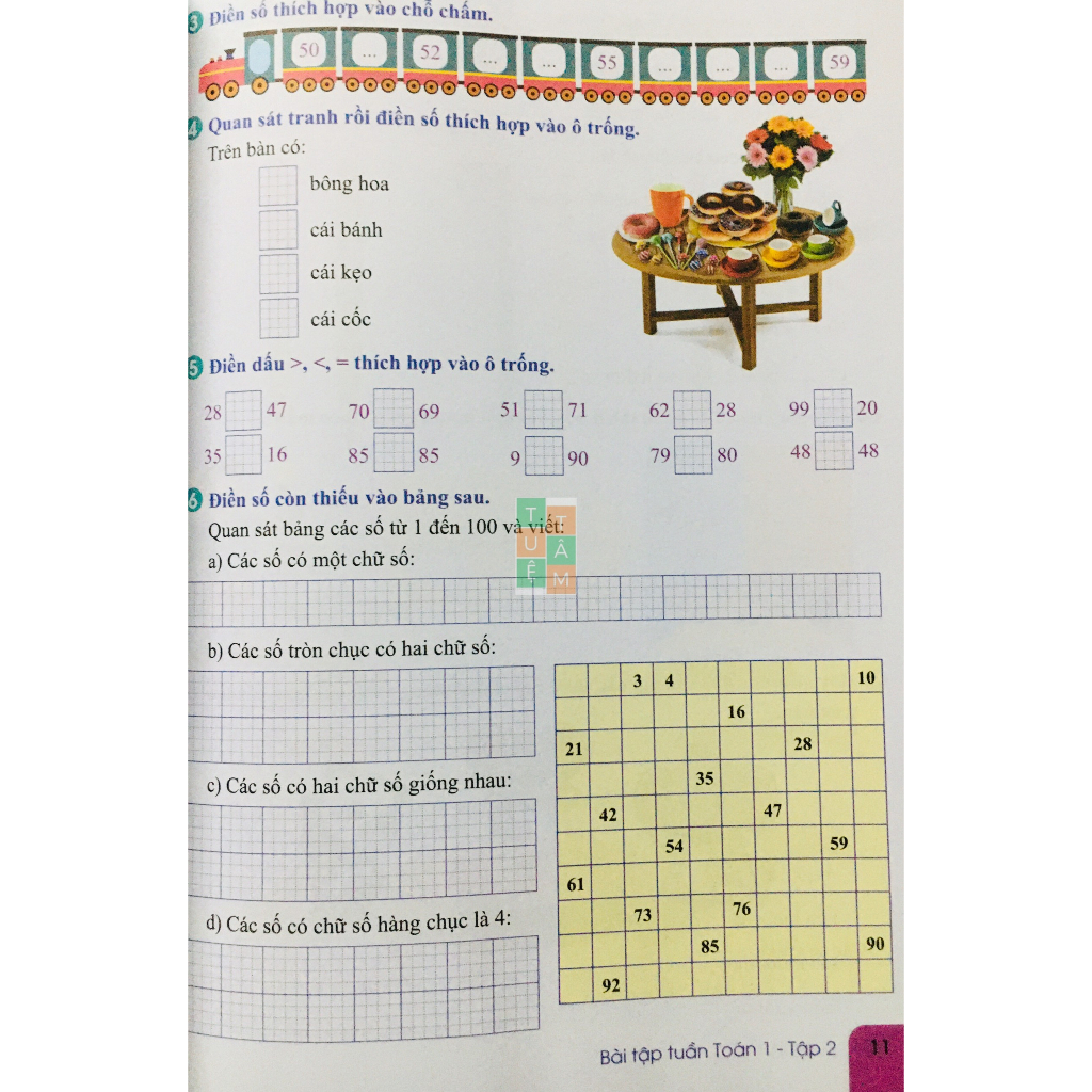 Sách - Bài tập tuần Toán 1