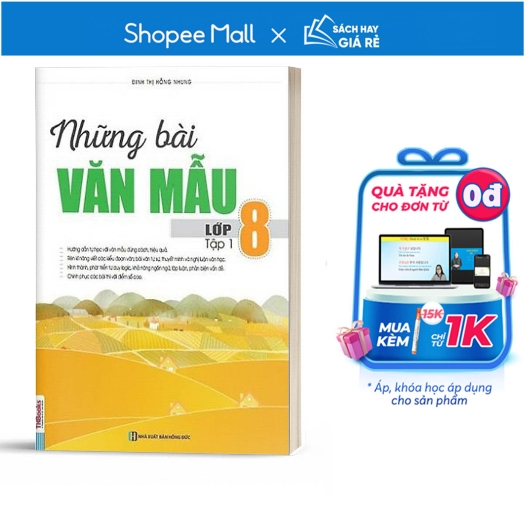 Sách - Những Bài Văn Mẫu Lớp 8 (Tập 1)