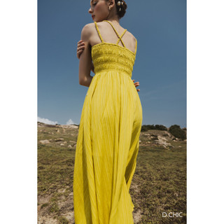 Váy dây xếp ly nhún eo D.CHIC MS: 2823258