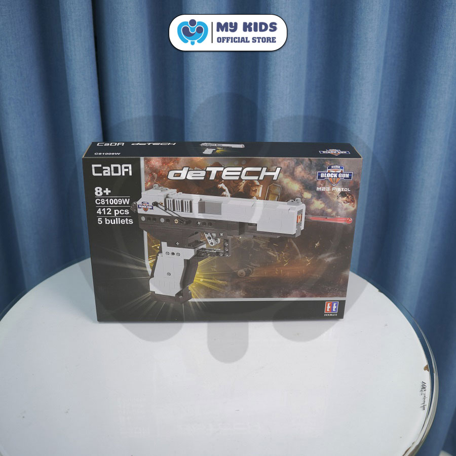 412 Chi Tiết - Đồ Chơi Lắp Ráp Kiểu Lego Súng Đồ Chơi Mô Hình Súng Lục M23 Phụt Mảnh Lego - C81009W Tỉ Lệ 1:1