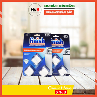 Viên vệ sinh máy rửa bát Finish Vỉ 3 viên dùng hàng tháng
