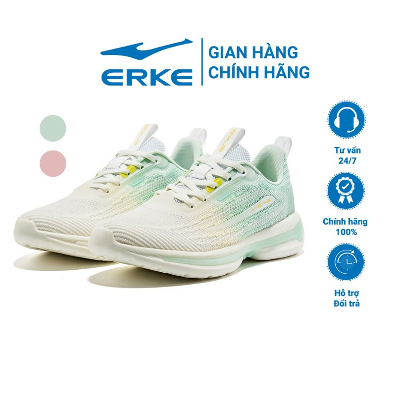 Giày chạy bộ nữ Erke thiết kế thời trang với vải dệt thoáng khí 12122203370