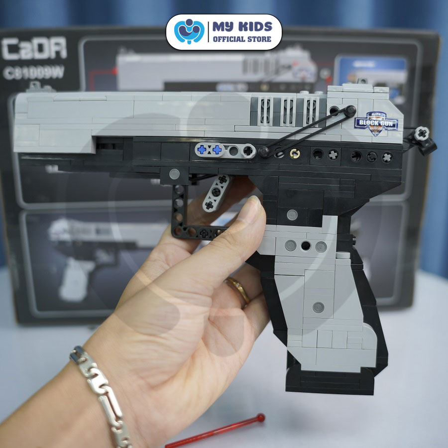 412 Chi Tiết - Đồ Chơi Lắp Ráp Kiểu Lego Súng Đồ Chơi Mô Hình Súng Lục M23 Phụt Mảnh Lego - C81009W Tỉ Lệ 1:1