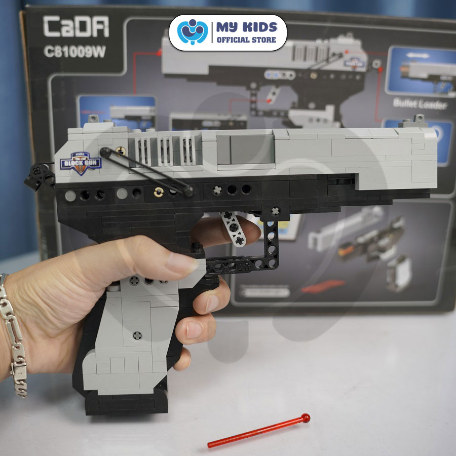 412 Chi Tiết - Đồ Chơi Lắp Ráp Kiểu Lego Súng Đồ Chơi Mô Hình Súng Lục M23 Phụt Mảnh Lego - C81009W Tỉ Lệ 1:1