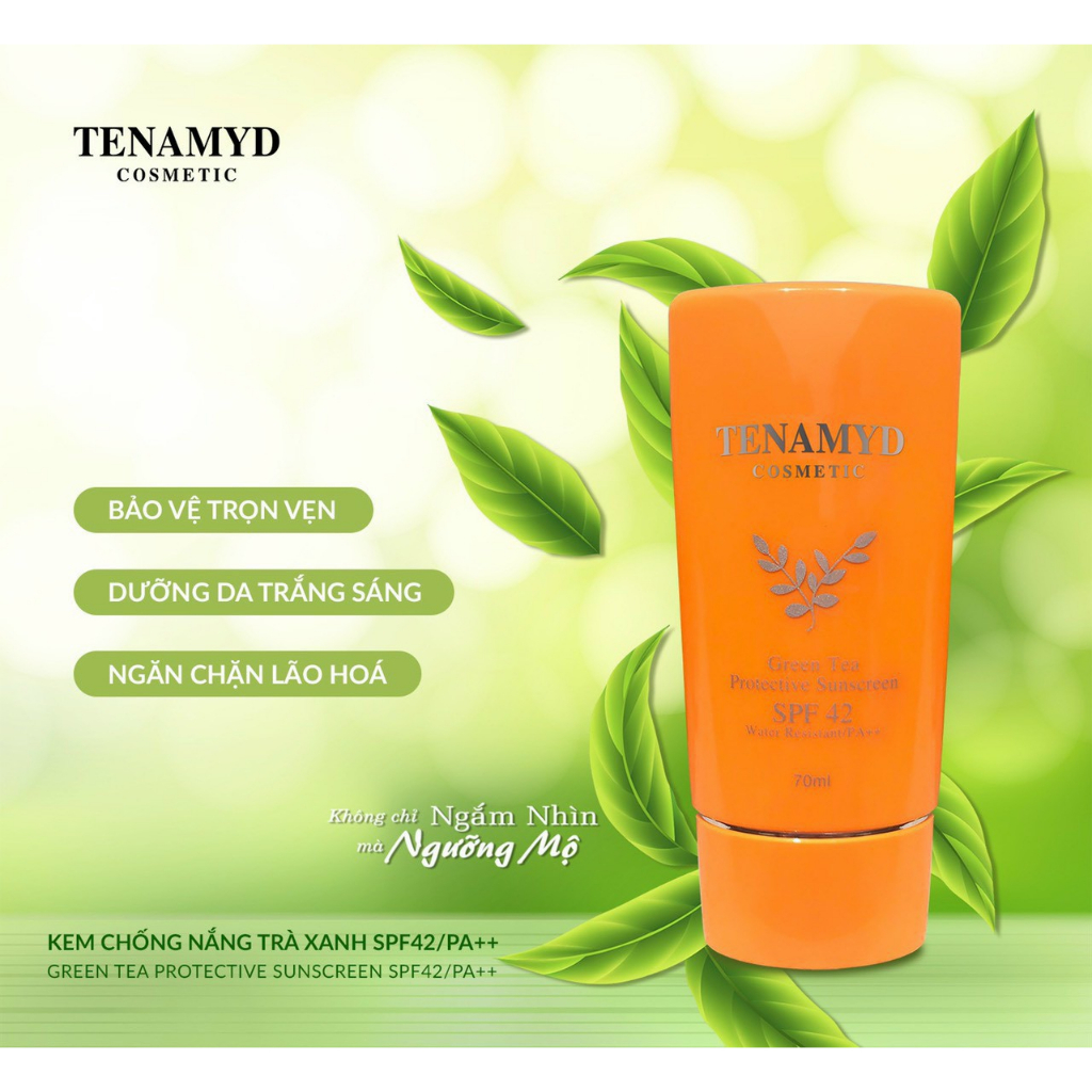 Kem chống nắng Trà xanh TENAMYD Green Tea Protective Suncream SPF42/PA++ 70ml