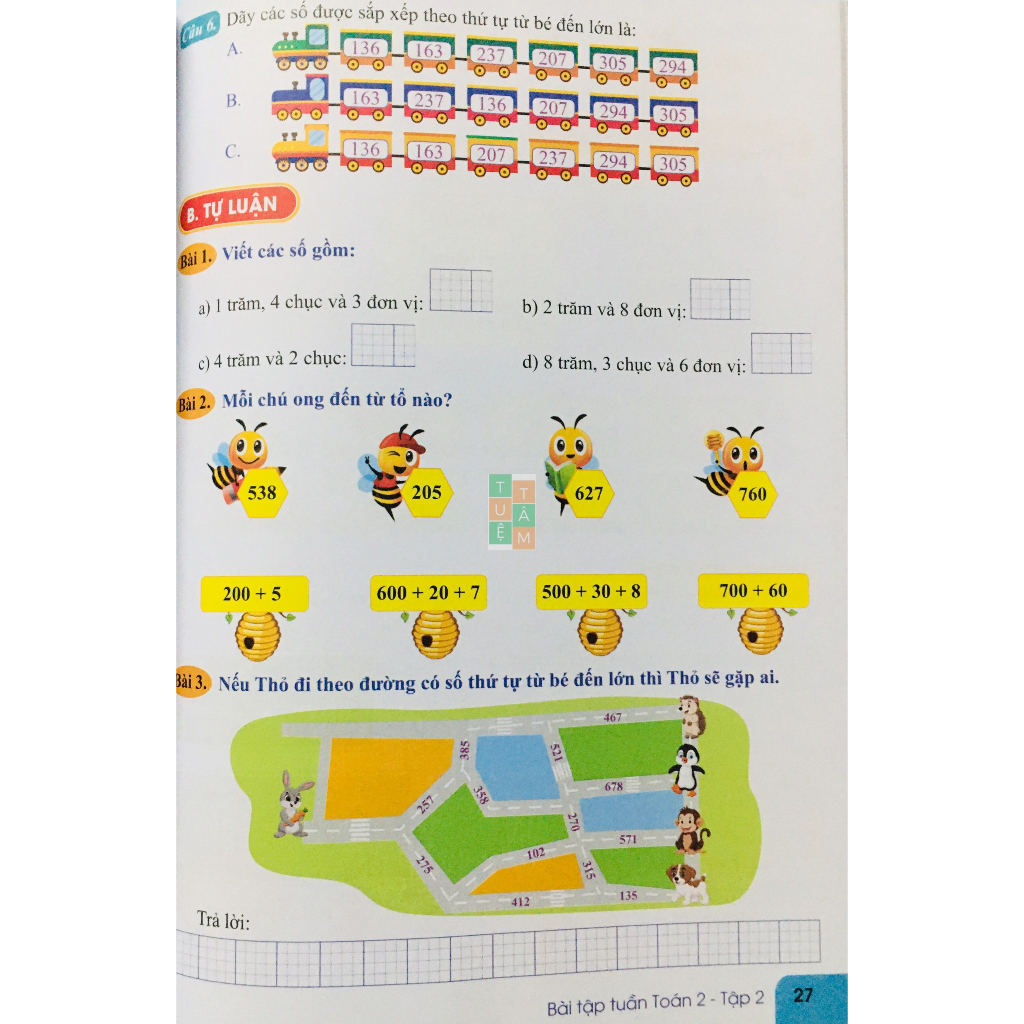 Sách - Bài tập tuần Toán 2