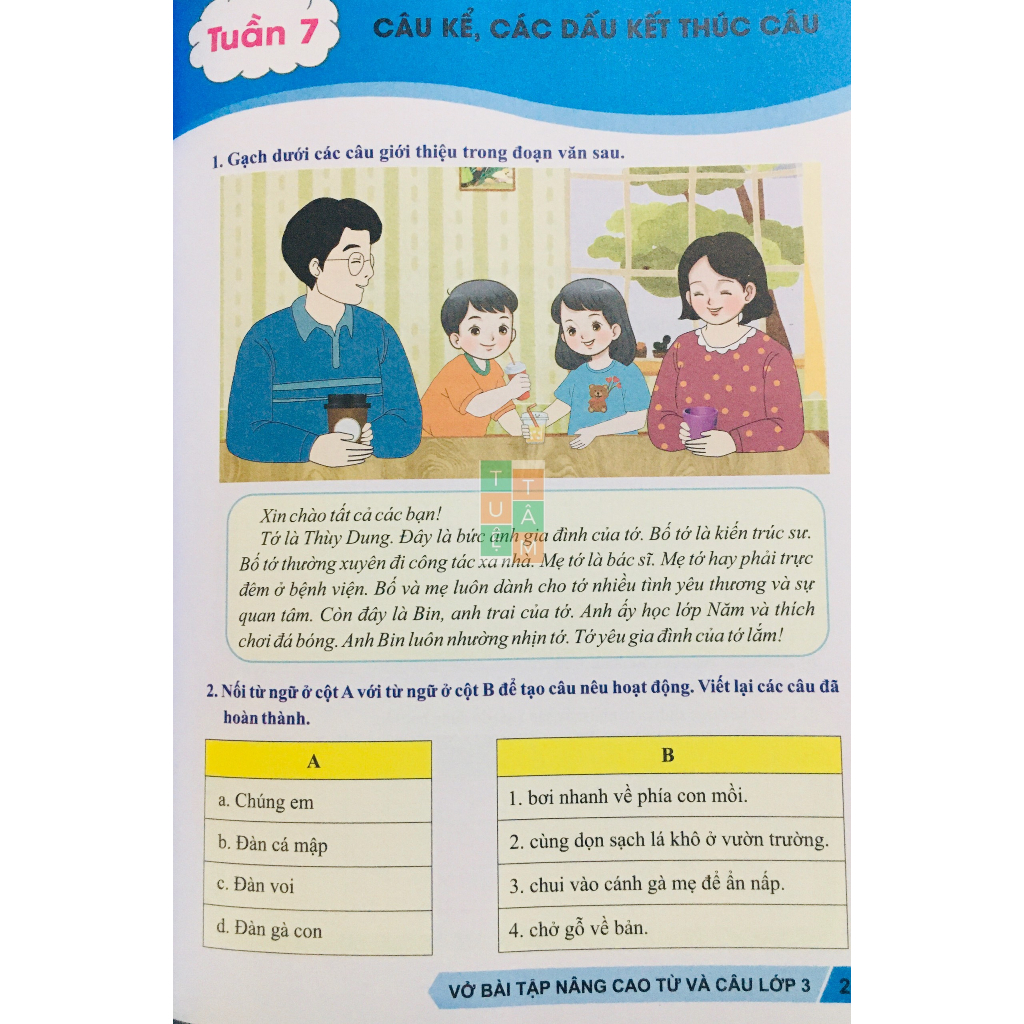 Sách - Vở bài tập nâng cao từ và câu lớp 3