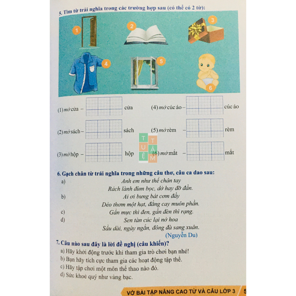 Sách - Vở bài tập nâng cao từ và câu lớp 3