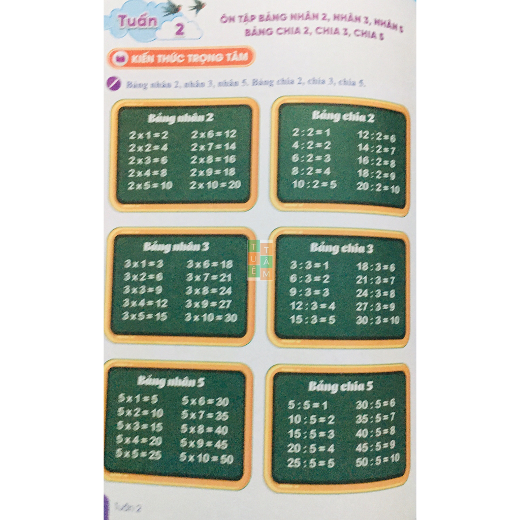 Sách - Bài tập tuần Toán 3