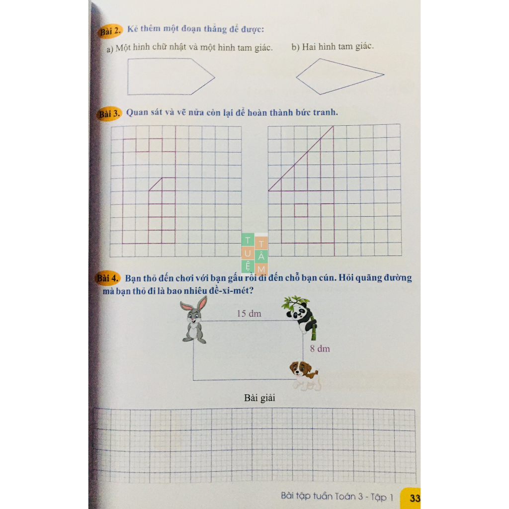 Sách - Bài tập tuần Toán 3