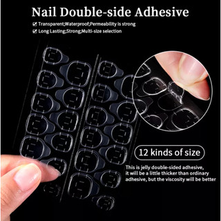 Lẻ 1 miếng keo gồm 24 miếng nhỏ silicon dán móng nailbox (Miếng)