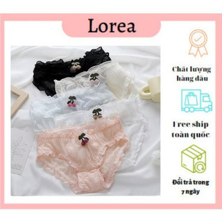  Quần lót nữ có phối hoạ tiết quả cherry, chất liệu cotton thoáng mát khi mặc