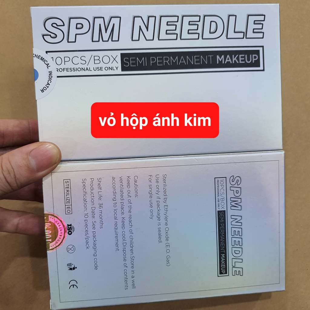 1 hộp 10 cây kim đóng vỉ, Kim phun xăm dùng cho máy Blackpearl, máy sexy brows dùng đi mày, môi , mí