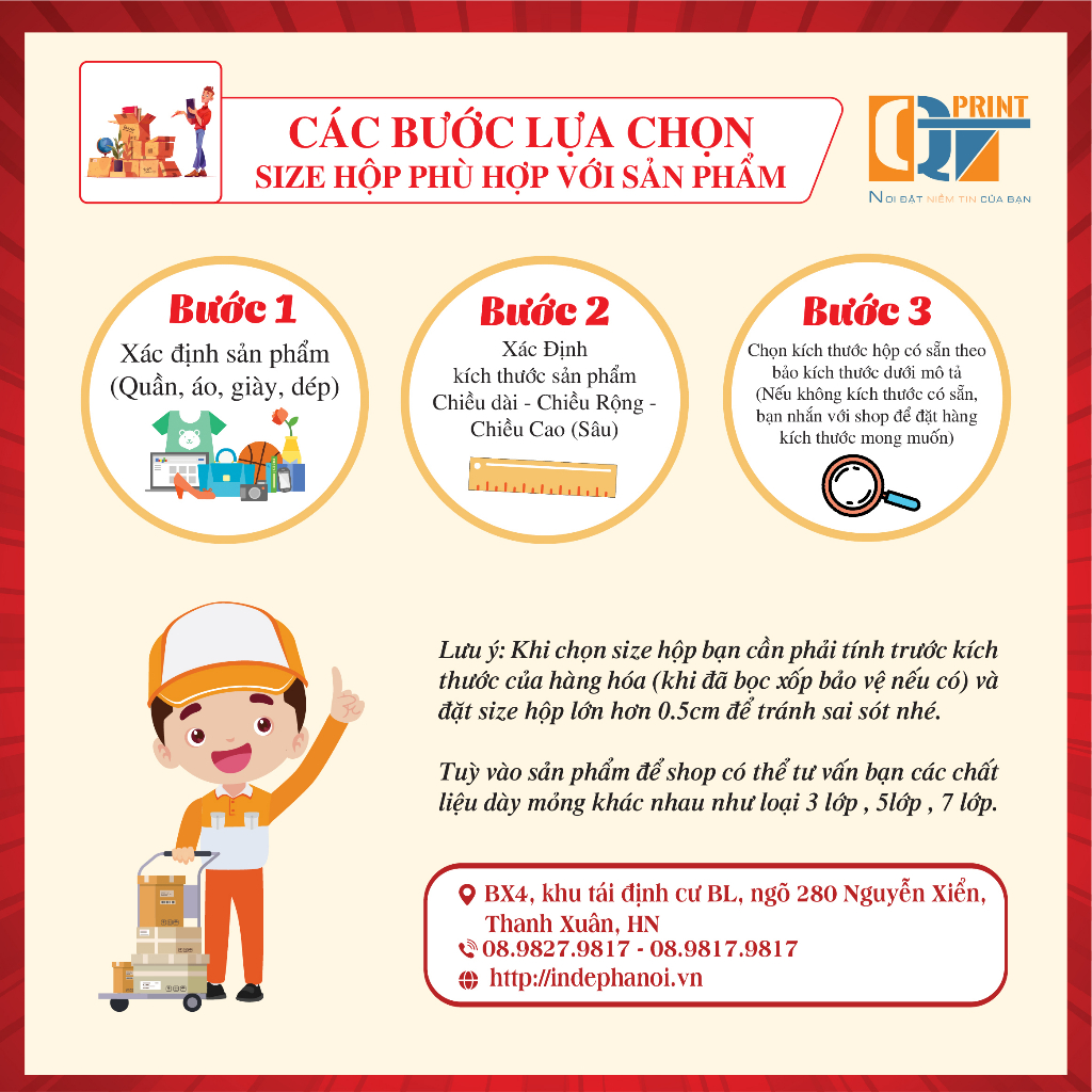 Hộp Pizza 2 Mặt Nâu Size 40x40x5cm BaoBìQT.