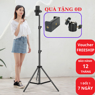Cây livestream điện thoại 3 chân có kẹp điện thoại hỗ trợ chụp ảnh quay video gậy livestream