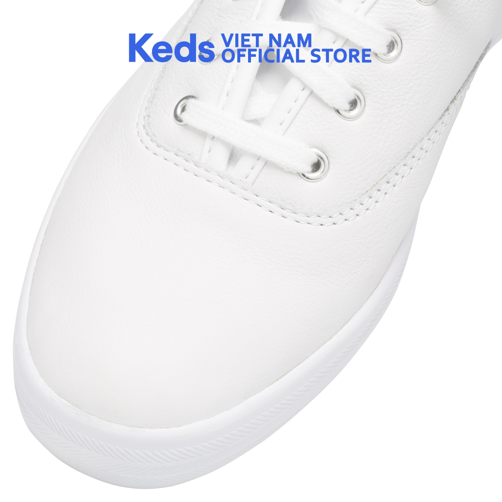 Giày Keds Nữ- Champion Core Leather White - KD045750