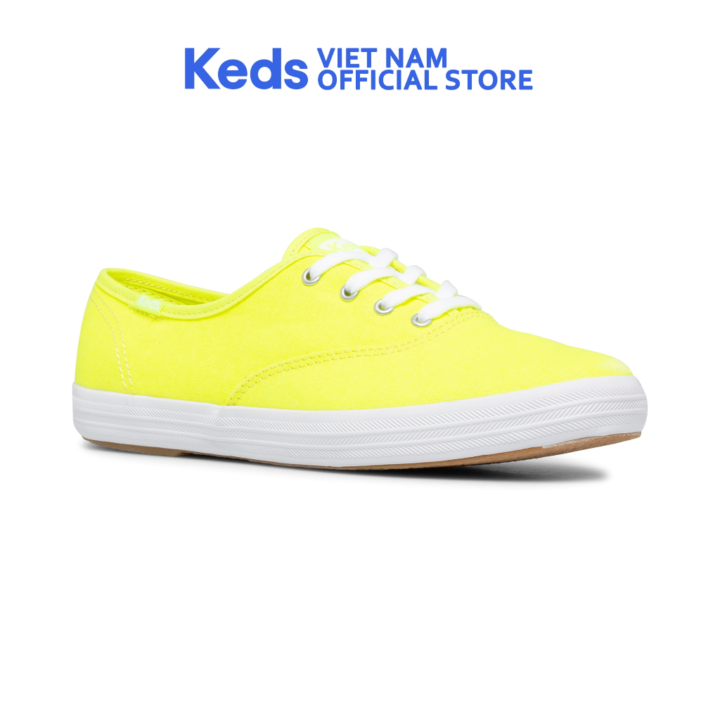 Giày Keds Nữ- Champion Seasonal Canvas Neon Yellow- KD066460