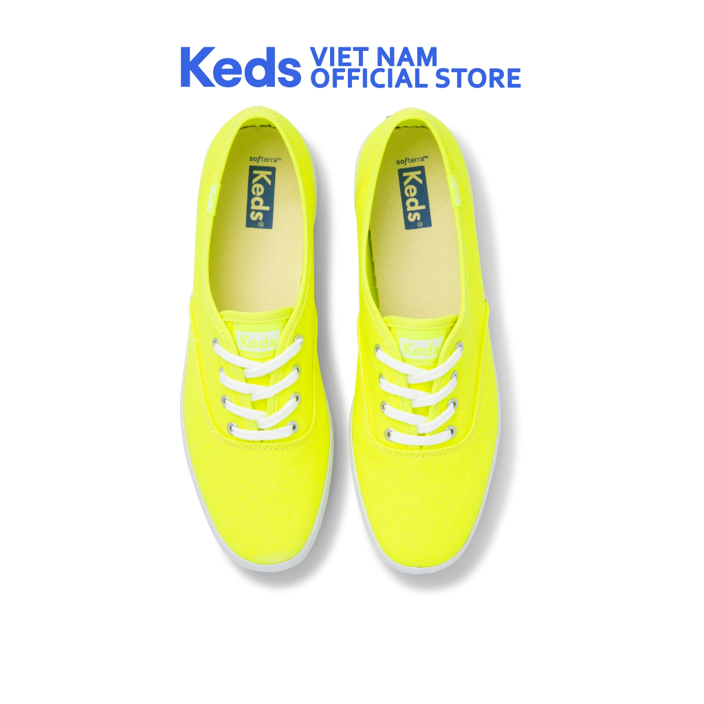 Giày Keds Nữ- Champion Seasonal Canvas Neon Yellow- KD066460