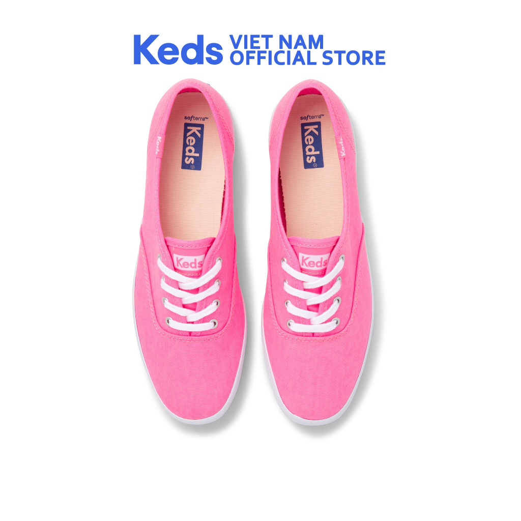 Giày Keds Nữ- Champion Seasonal Canvas Neon Pink- KD065874