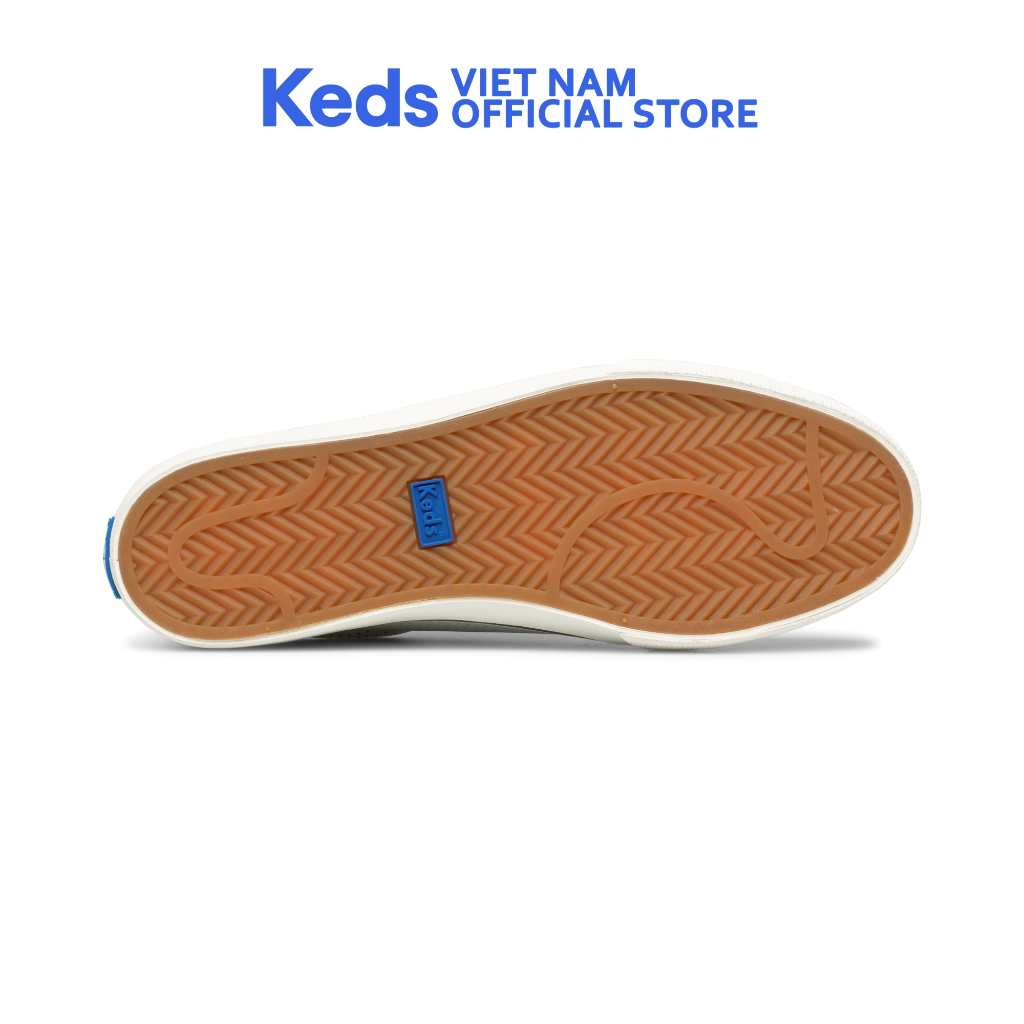Giày Thể Thao Keds Nữ- Jump Kick Perf Leather White- KD065971