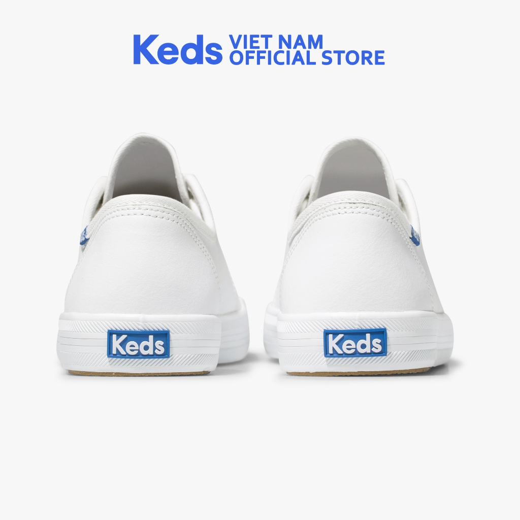 Giày Keds Nữ- Kickstart Retro Court Leather White- KD057559