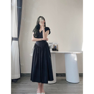 Đầm maxi cổ V siêu hot