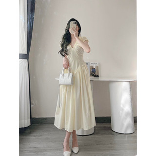 Đầm maxi cổ V siêu hot